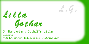 lilla gothar business card